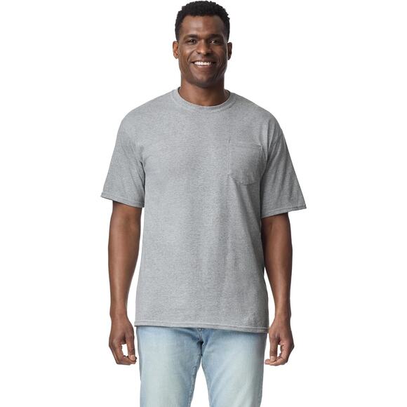 2 Gildan Mens 2XL Softstyle Cotton Blend Heather Short Sleeve Crew Neck T Shirt - Picture 2 of 6